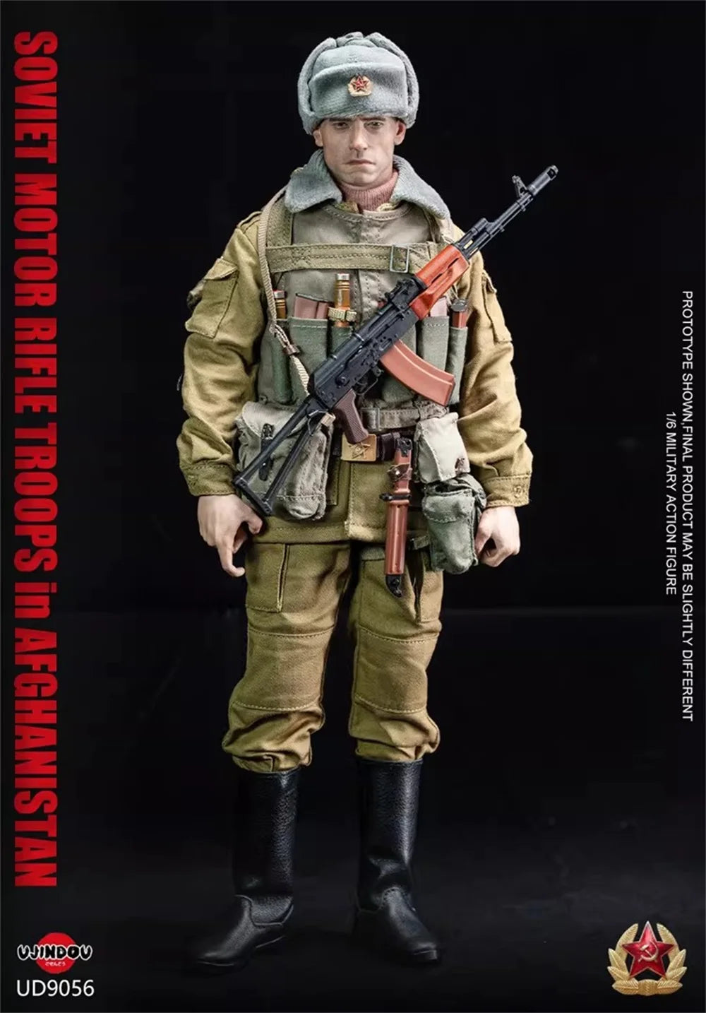 In Stock For Sale 1/6th UJINDOU UD9056 The Soviet Soldier Doll Full Set Moveable Action Figure Tough Guy Man About 12" For Fans