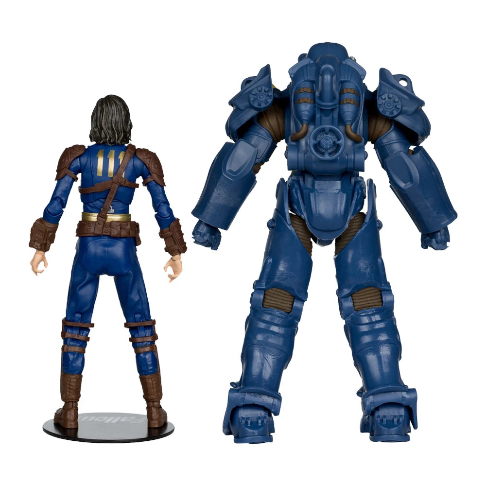 McFarlane Toys T-60 Vault Tec & Sole Survivor (Fallout New Vegas) 2-Pack 7" Action Figure Model Doll Garage Kit