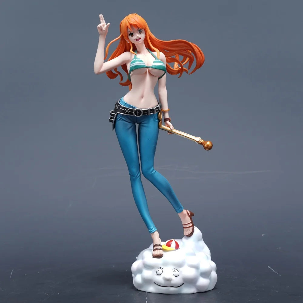 22cm/8.66in Anime ONE PIECE Figure Nami Action Figures Pvc Statue Desktop Ornamen Collection Model Toys Gifts