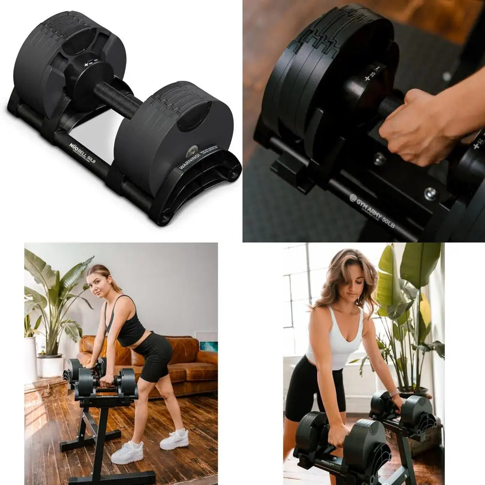 Nuobell verstellbare Hanteln – Gym Army Nuobell, 5lbs – 50lbs verstellbare Hanteln mit freiem Gewicht für Männer und Frauen – Krafttraining