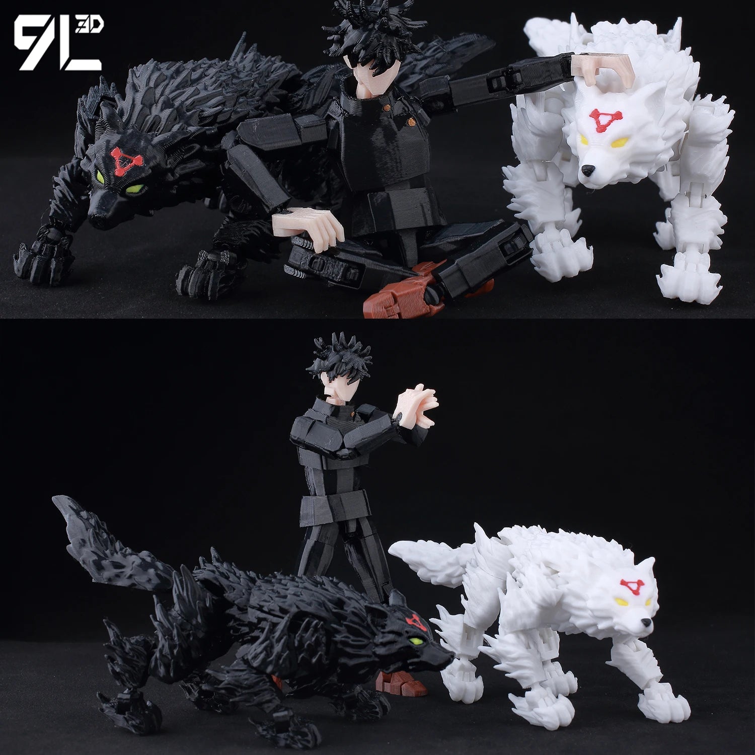 9L3D Gedruckt Lucky Dummy 13 Jujutsu Kaisen Gojo Satoru Toji Yuji Sukuna Anime Action Figuren Mannequin Yuuta Rika Modell T13 Spielzeug