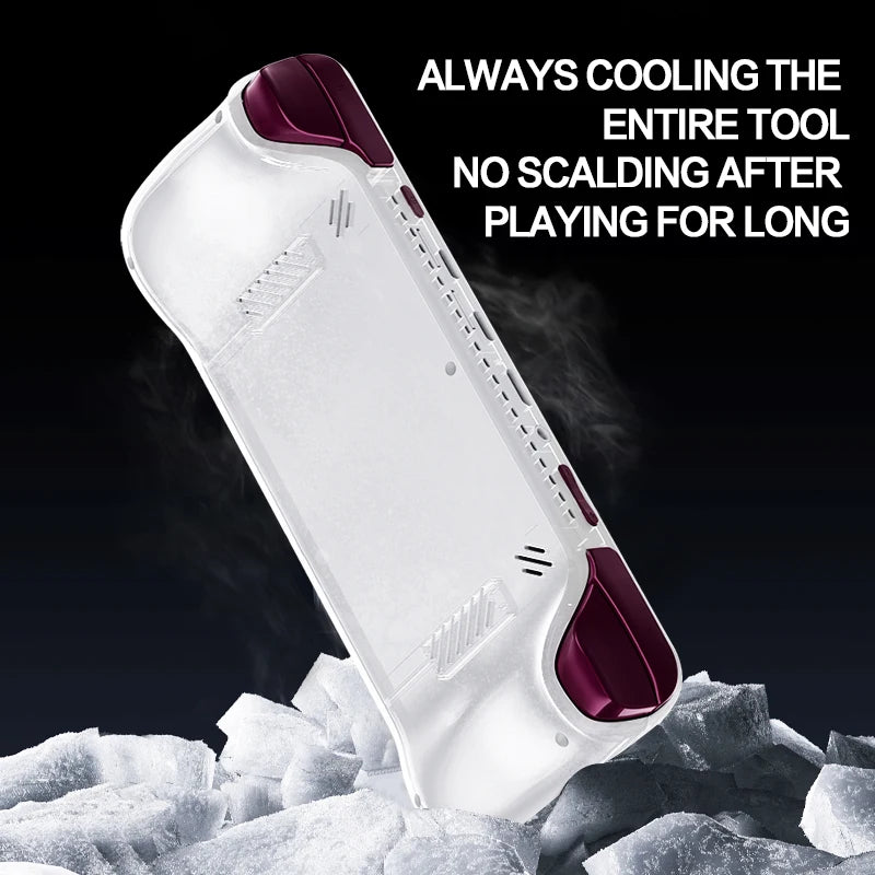 E6MAX Android Handheld-Spielkonsole mit 8-Kern-Prozessor, 64-Bit-Touchscreen, 4+32 GB Speicher, Retro-Design und 5-Zoll-Bildschirm.