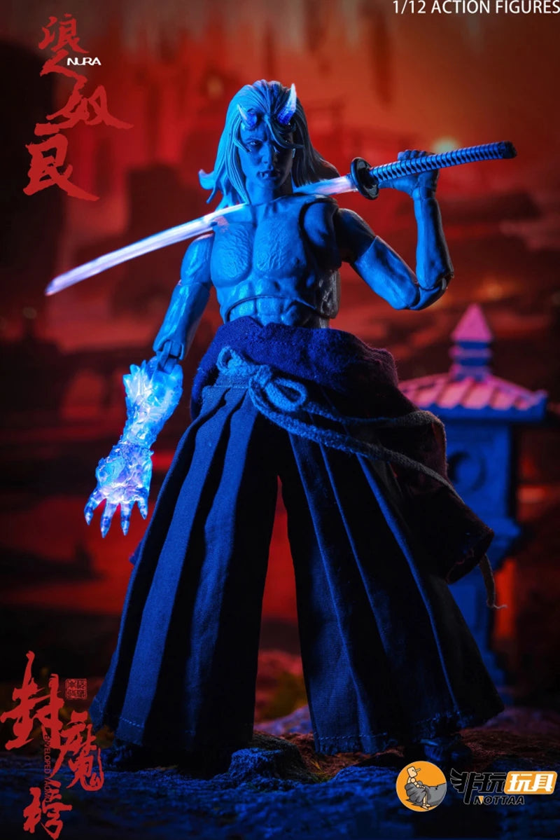 1/12 Scale Sealing Demon List Yan Xiaoxia Nu Liang Hou San Chinese Mythical Knight Spirit Japanese Samurai 6 inch Action Figure