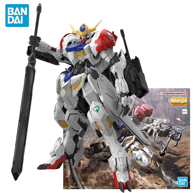 BANDAI MG 1/100 Mobile Suit Gundam: Iron-Blooded Orphans Gundam Barbatos Lupus Rex Anime Action Figures Assembly Model Toy