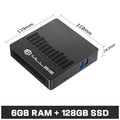 MLLSE Mini PC M2 Air Intel Gemini Lake N4000 Intel J3710 Windows 11 6GB RAM 128GB ROM Dual-Band WiFi Bluetooth USB Mini Computer