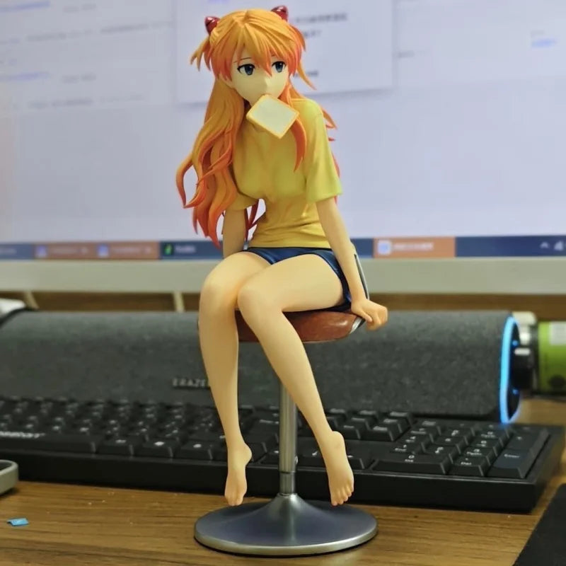 Нова аниме фигурка Neon Genesis, модел, Asuka Langley Soryu, настолен декор, статуетка Gk, кукли, фигурки, колекционерски играчки, подарък