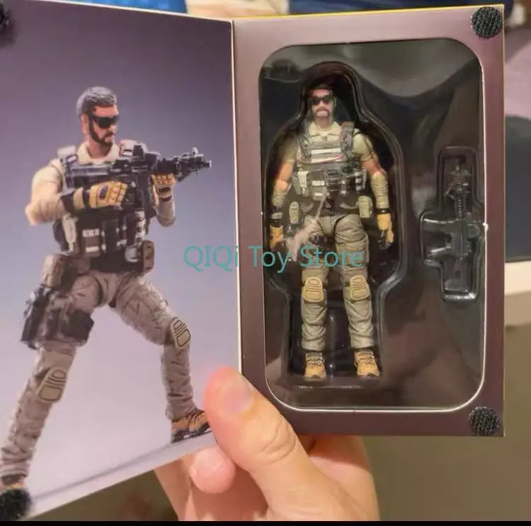 1/18 JOYTOY Mercenary Johnny Kahn Old K Hardcore Cool Play 3.75-inch Soldier Three-person Set SSWW2