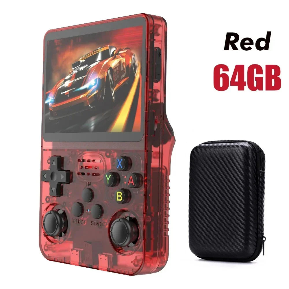 Portable Pocket Video Player 64GB 128G R36S Retro Handheld Video Game Console Linux System 3.5 Inch IPS Screen to 20000 Games