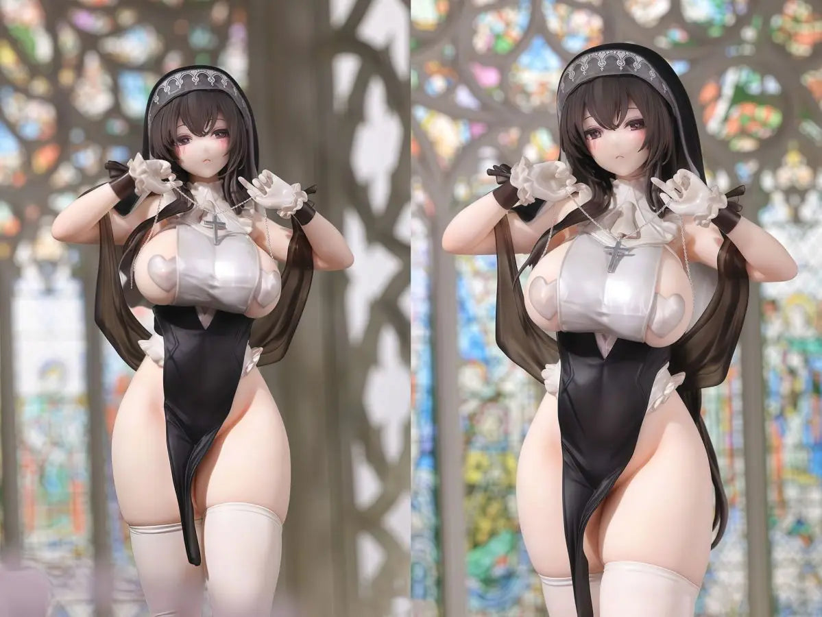 コスプレシスターさん Cosplay Nun Anime Figure Sexy Girls Figures Figurine Model Statue Doll Collection High Quality Version Toys Kids Gift