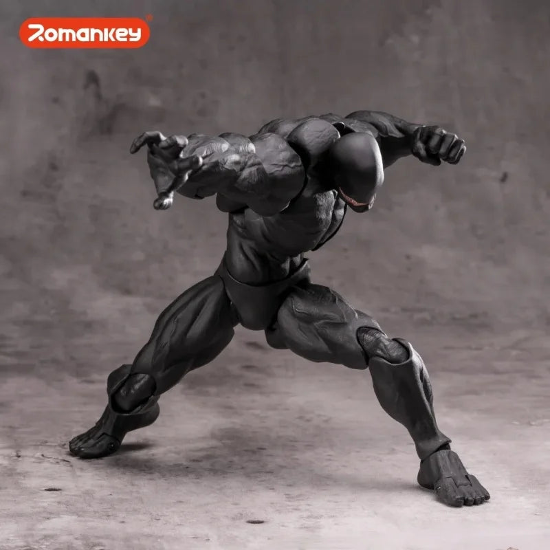 Romankey Big Guy Black Male Body Action Figure - Limited Edition Original PVC Muscle Replaceable Accessories for WF Exhibition