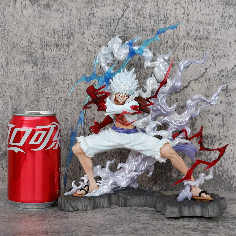 25cm One Piece Raiden Five Gear Nica Lightning Luffy Action Figure Model Statue Toys Collection Decoration Model Toys Gift