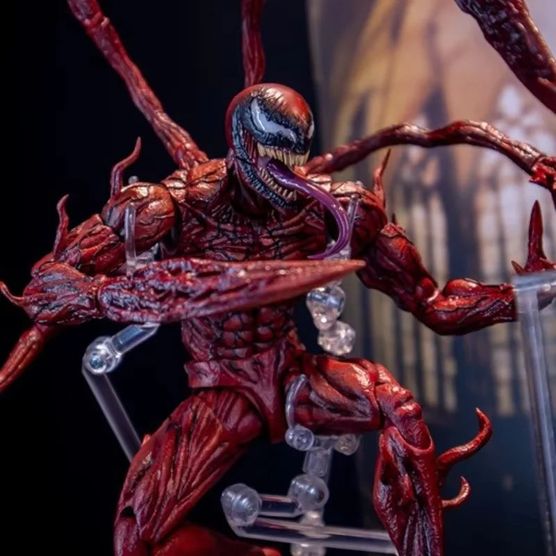 2024 New Shf Venom Carnage Action Figure Joint Movable Toys Venom Legends Change Face Statue Model Doll Collectible Kids For Toy