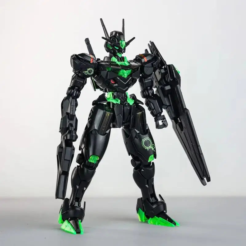 Green Robot Fluorescent Assembly Model Kit Action Figure Statue Collection - Birthday Gift Plastic Model Toy