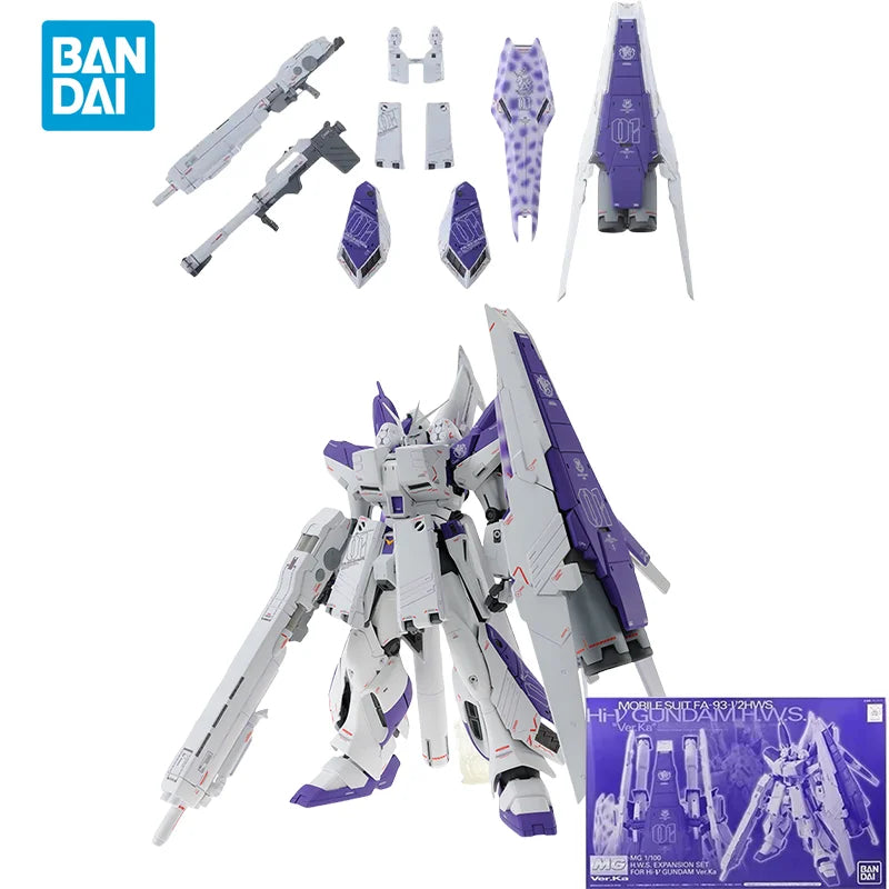 Spot Direct Bandai Original Anime GUNDAM Model MG H.W.S EXPANSION SET FOR HI-V GUNDAM Ver.Ka Action Figure PB Toys for Kids