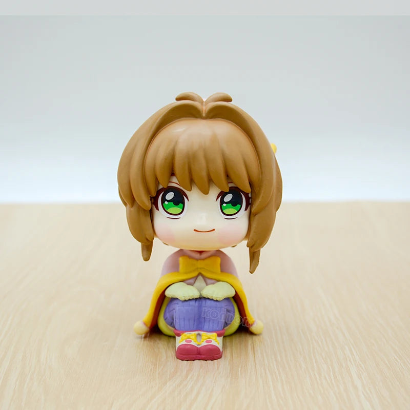 22cm Cardcaptor Sakura Sakura Kinomoto Nurse Anime Girl Figure Card Captor Sakura Kerberos Action Figure Model Doll Toys Gifts
