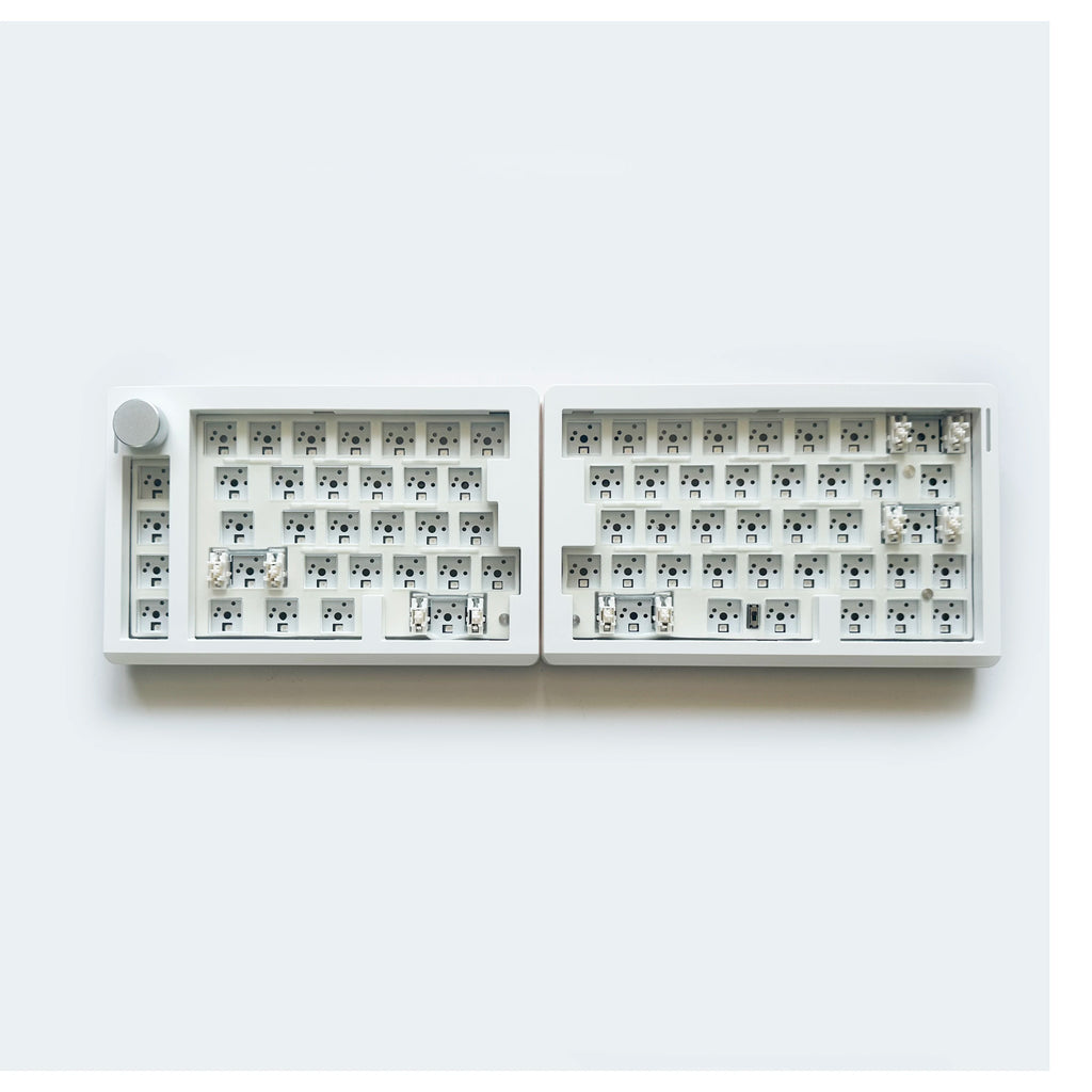 GMK70 Split Type Customized Gaming Mechanical Keyboard Kit Hot swappable Gasket Customized Ergonomic Keyboard Supports QMK/VIA