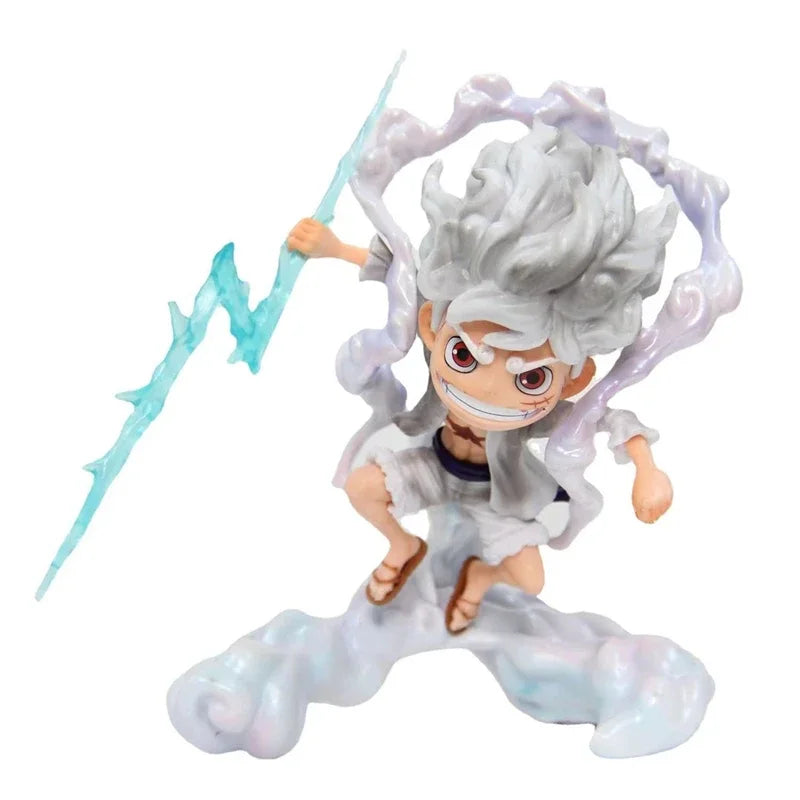 16CM Anime ONE PIECE Action Figure SD Nika Luffy 5th Gear Awake Figurine PVC Model Toys Doll Statue Collection Ornaments Gifts