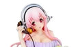 Originale, authentische 20 cm große Super Sonico Anime-Actionfigur – Sammlerstück für Kinder, Geburtstagsgeschenk