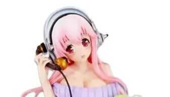 Originale, authentische 20 cm große Super Sonico Anime-Actionfigur – Sammlerstück für Kinder, Geburtstagsgeschenk