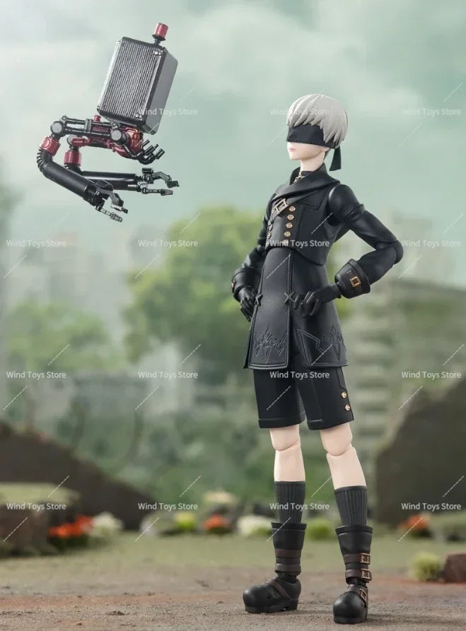 In Stock SH Figuarts SHF Nier Ver1.1a 9S Anime Action Figures Toys Models Collector S.H.Figuarts PVC Gifts