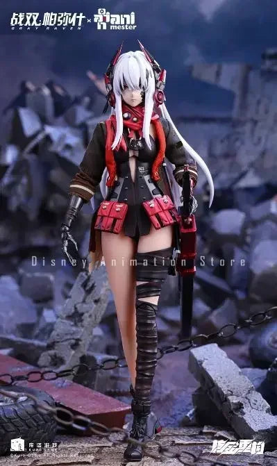 In Stock 100% Original Nuclear Gold Reconstruction Animester Lucia Crimson Abyss Gray Raven：Punishing 1/9 20cm Anime Model Hobby