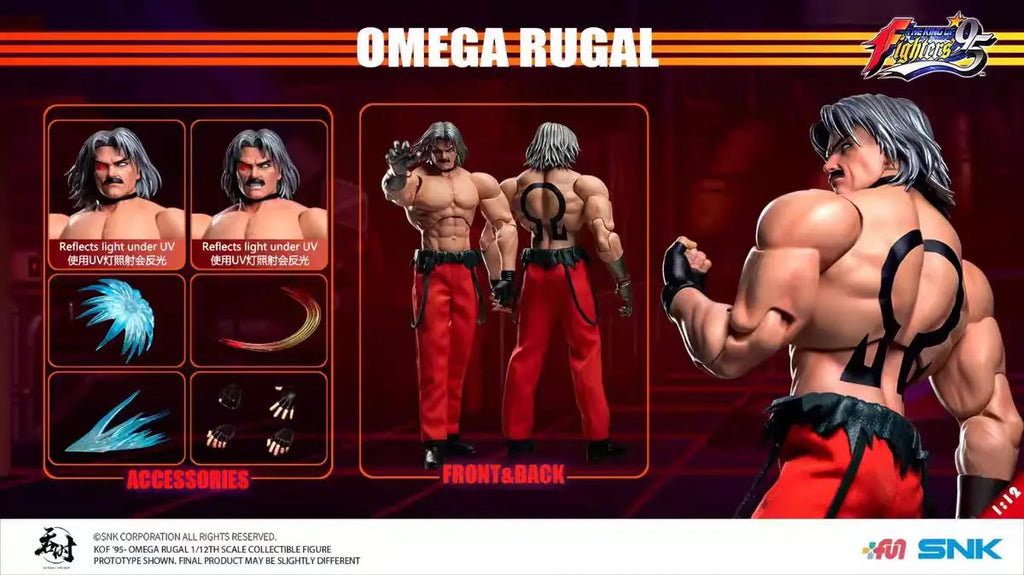 In Stock Tunshi Studio 1/12 TS-016 KOF95 Omega Rugal Bernstein KOF97 Orochi Iori Yagami Anime Action Collection FiguresModelToys