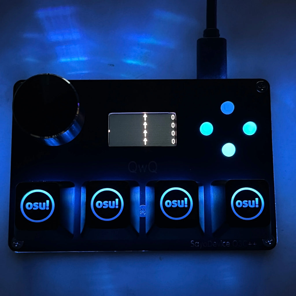 4+4 Tasten SayoDevice O3C++ OSU Rapid Trigger Magnetic Linear OUTEMU Magnetic Pink Switches Tastaturknopf Bildschirmkopie Shotcut