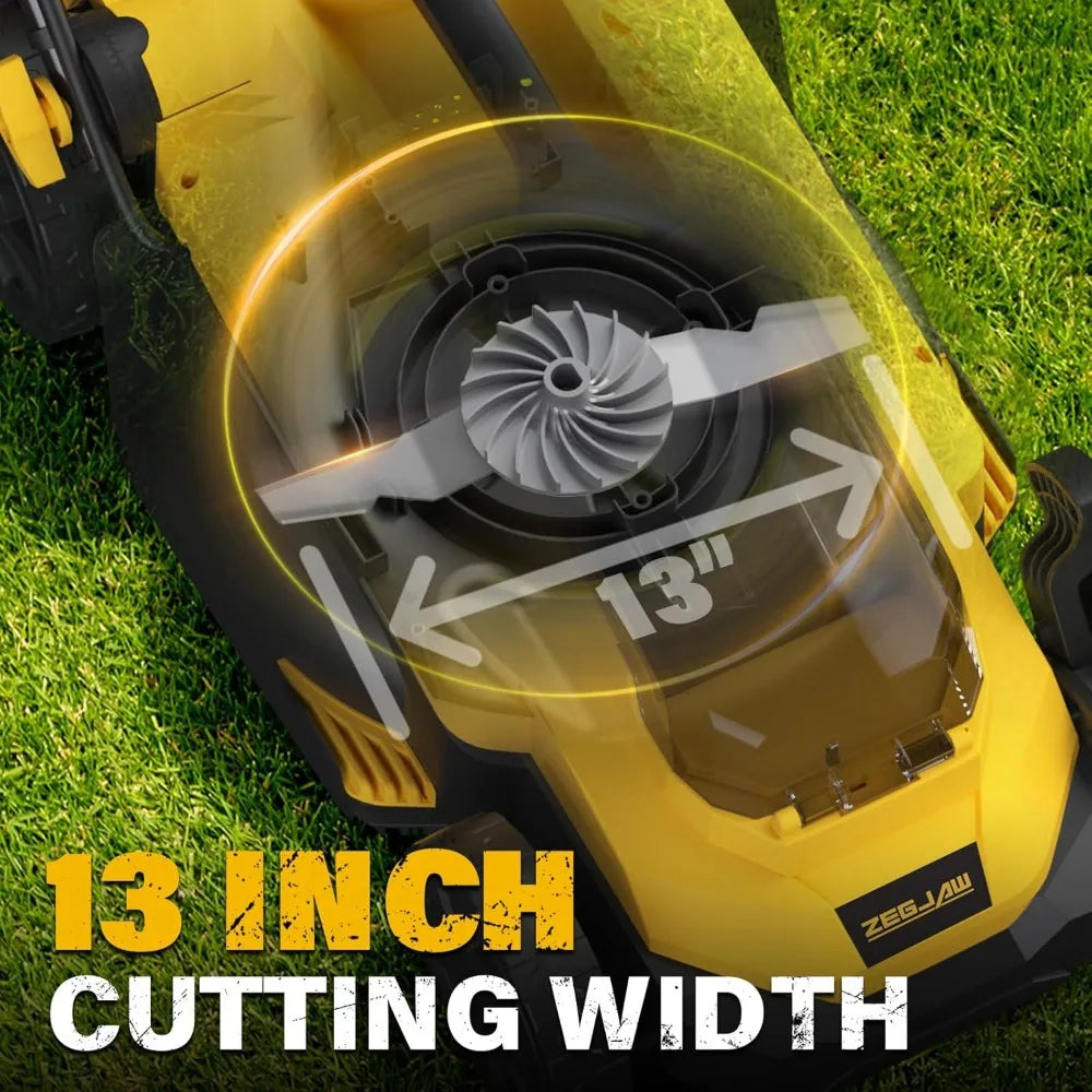 13-Inch 20V Electric Lawn Mower & 12 Inch 20V Weed Wacker Battery Operated Lawn Edger