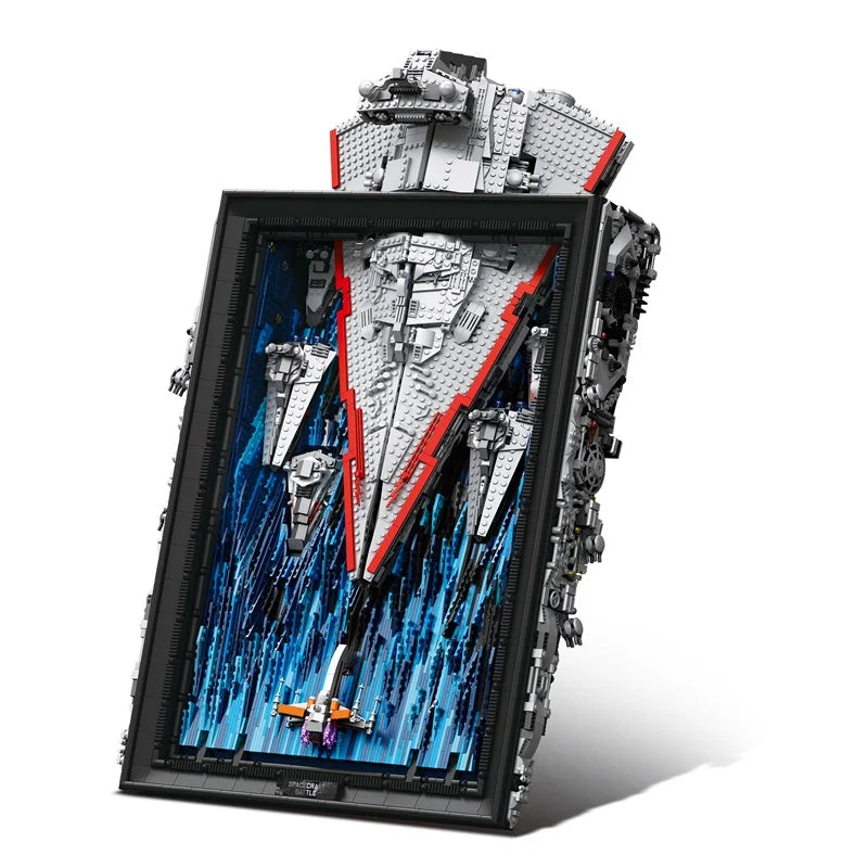 Space War Spacecraft Battle Building Blocks Spaceship 3D Photo Frame Hanging Brick Model Kit Boys Toy Adults Kid Gift 5345PCS