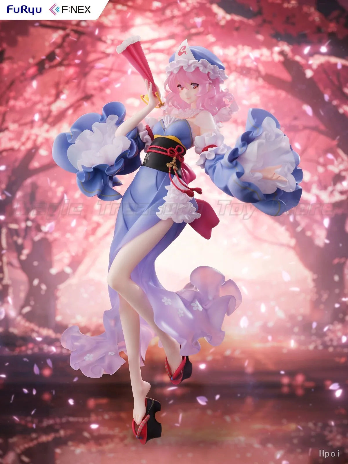 【In stock】Original F:NEX Project Saigyouji Yuyuko 1/6 Scale Figure Toys Model Ornaments