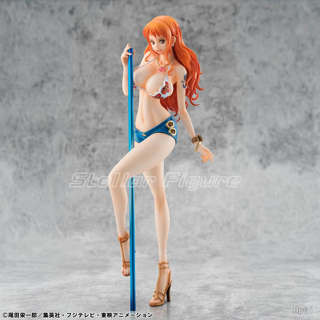 【SF】In Stock MegaHouse POP Limited Edition ONE PIECE Nami 1/8 Scale Figures Model Collection Gift