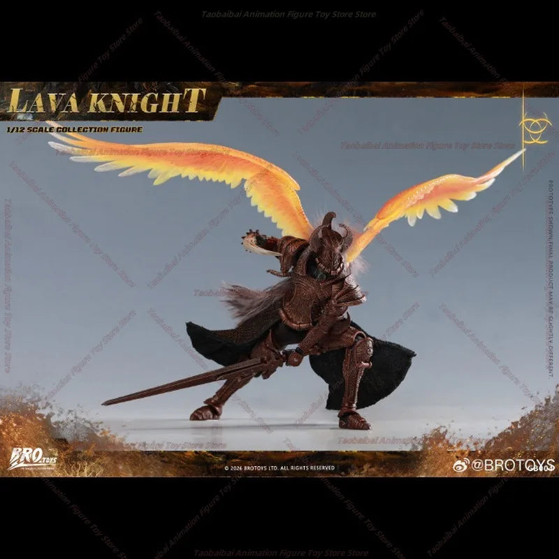 BROTOYS 1/12 Lava Knight Action Figure High Quality Gift Collection