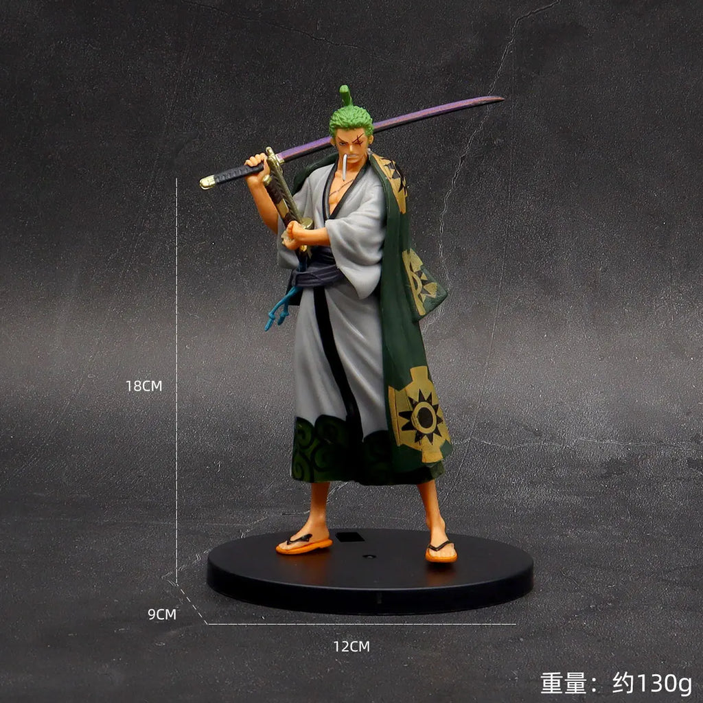 18 см One Piece Аниме Фигурка Pirate Warriors Monkey D Ruffy Roronoa Zoro Sanji Lysop Екшън фигурки Модел украшение