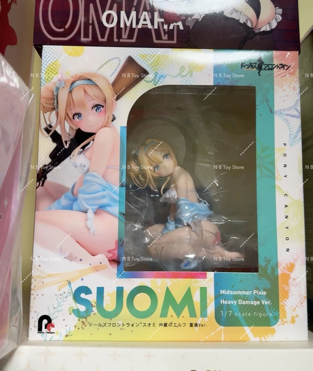 Pony Canyon Original Girl Frontline Suomi Midsummer Pixie Damaged PVC Action Figure Anime Model Toy Collection Doll Gift