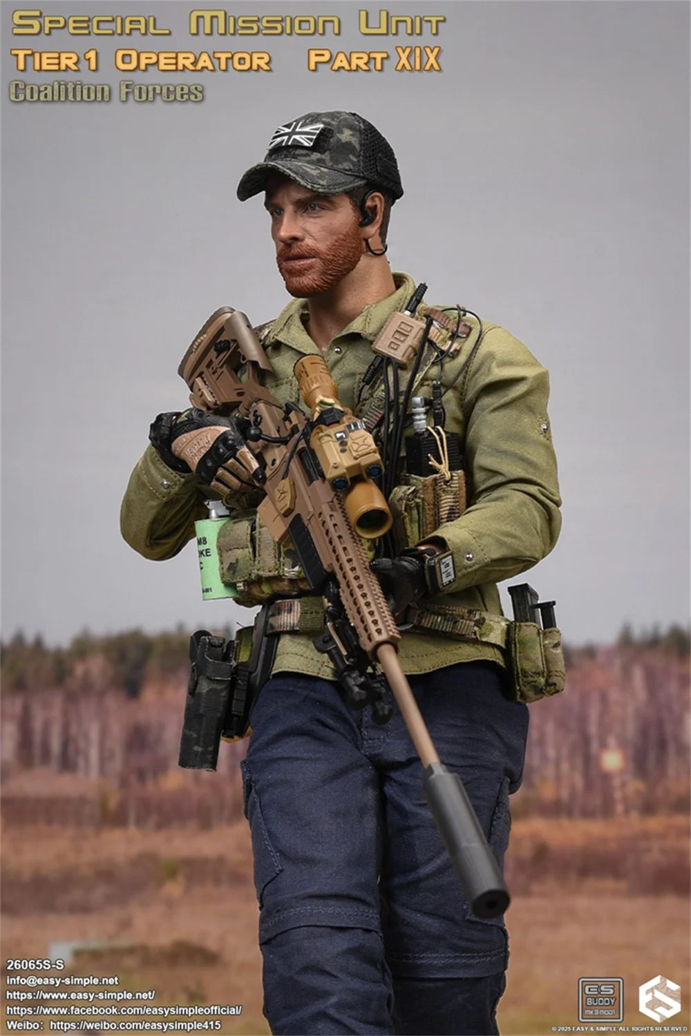 Easy&Simple 26065SS 1/6 Scale Part 19: Allied Forces Male Soldier Full Set For 12inchs Action Figure Model Toys Gifts