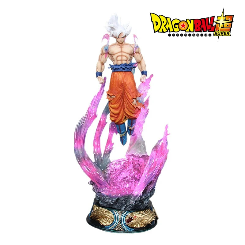 Anime Dragon Ball 25cm Super Saiyan Ultra Instinct Goku Action Figure PVC Statue Collectible Toy Gift Desktop Ornament