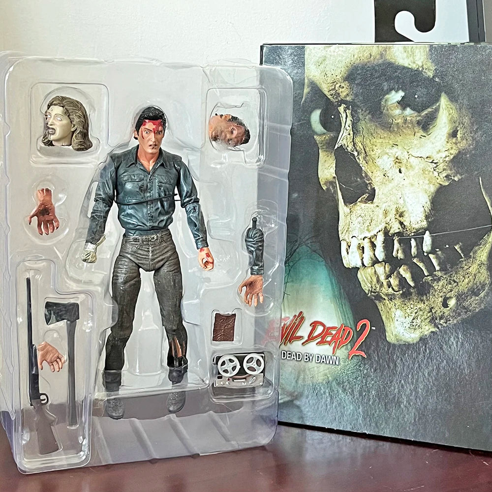 NEW NECA Ash Evil Dead 2 Dead by Dawn Figure Ash Evil Eligos Classic Terror Action Model Toy Horror Christmas Birthday Gifts