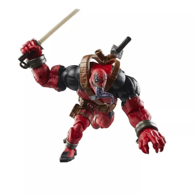 Marvel Venompool Deadpool Posable Action Figure Set Collectible Jointed Model Doll Desktop Decor For Kids Adults Toy Collectors