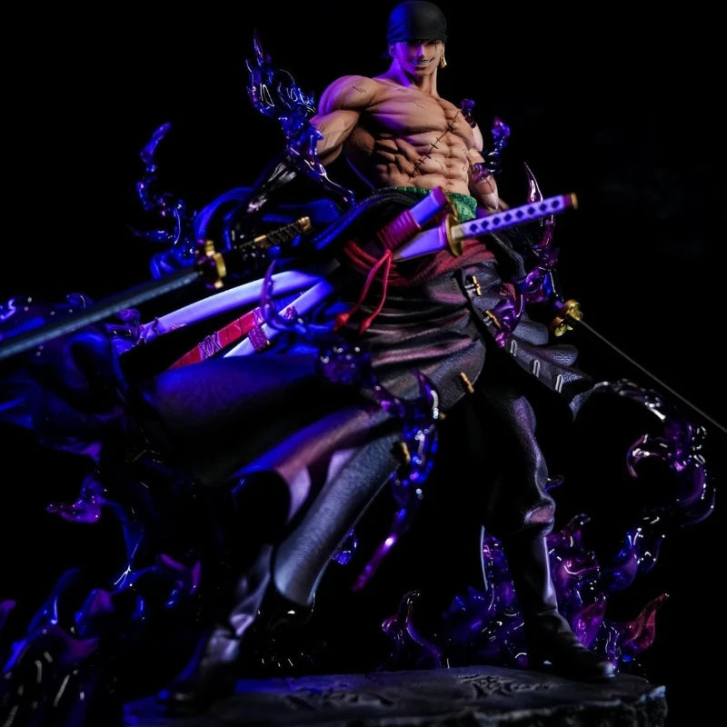 In Stock 25cm Anime One Piece Zoro Figures Sky Painting Roronoa Zoro Action Figures PVC Collection Model Toys Birthday Gifts