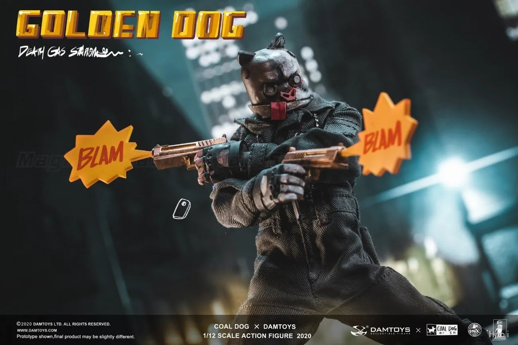 【In Stock】Original DAMTOYS CoalDog GOLDEN DOG 1/12 Action Figure Model Toy Gifts
