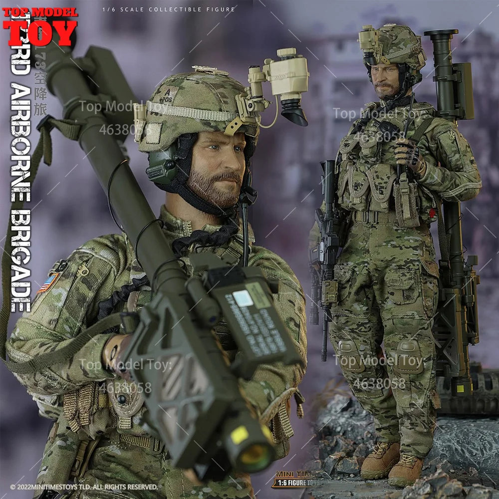 mini times toys M046 1/6 Scale USA 173rd Airborne Brigade Male Soldier Action Figure Body Doll Full Set for Collectible Toy