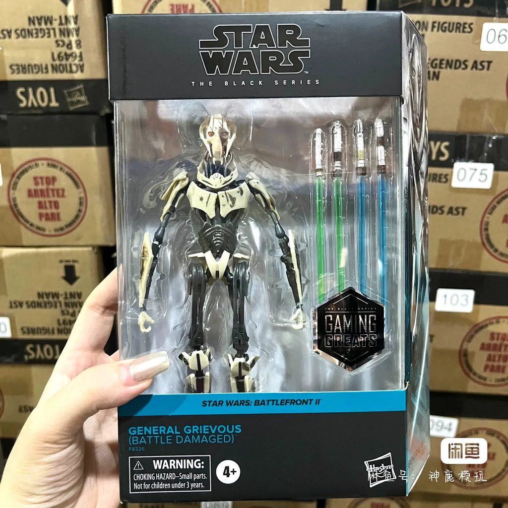 Original The Black Series Star Wars Battlefront Ii General Grievous Battle Damaged 16cm Original Action Figure Model Toy Gift