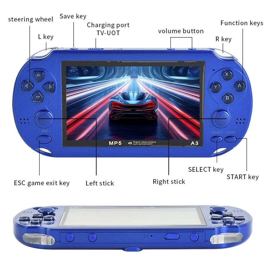 Portable Retro Handheld Video Game Console Player Arcade for Children Kids Videogame TV Hand Emulator Retrogaming Classic Device
