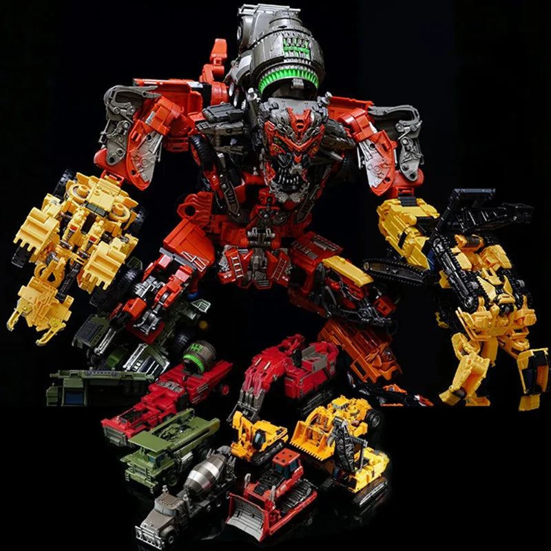 AOYI NEU 8 IN 1 Große Transformation Devastator Actionfigur Spielzeug Roboterauto Anime-Serie Modell Klassisches Geschenk für Jungen und Kinder DD03 DD04