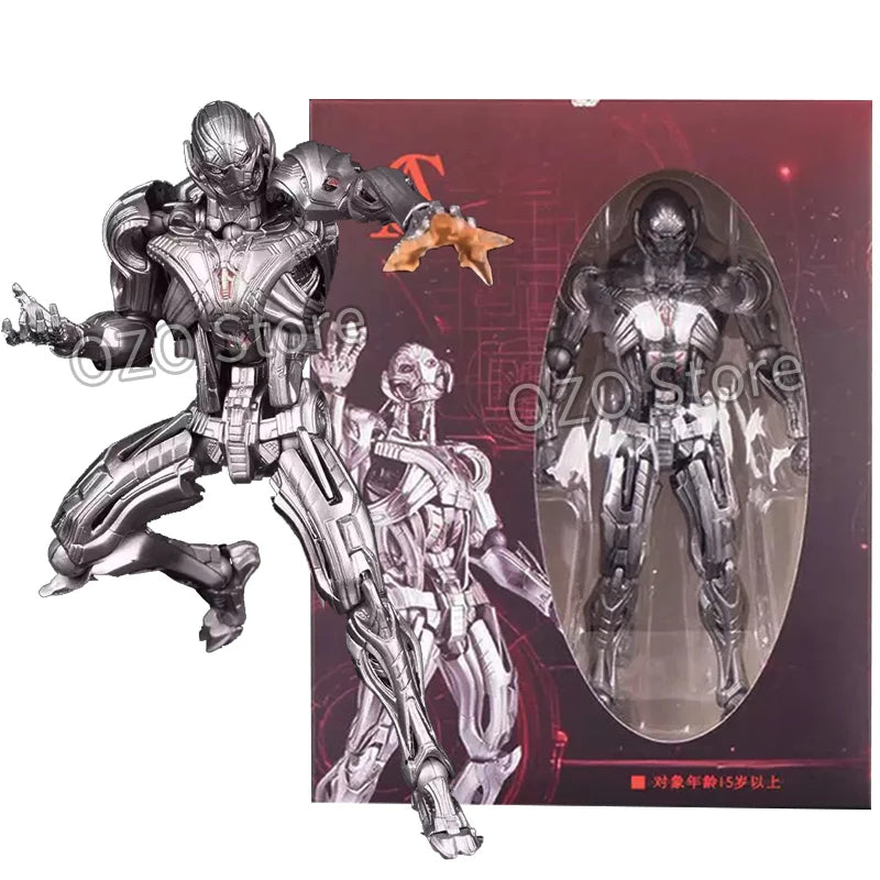 In Stock AC Toys Ultron Action Figures 16cm Ko Model Ultron Kaiyodo Amazing Yamaguchi Avengers Anime Collection Model Toys Gifts