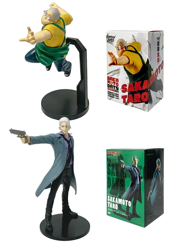 Anime SAKAMOTO DAYS Figure Toys 21CM Taro Sakamoto Shin Asakura Action Figural Dolls PVC Model Collection Ornament Toy Gift Hot