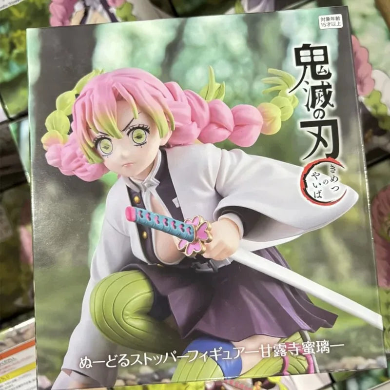 FuRyu Original Demon Slayer Kanroji Mitsuri Noodles Stopper Anime Action Figures Toys for Kids Gift Collectible Model Ornaments