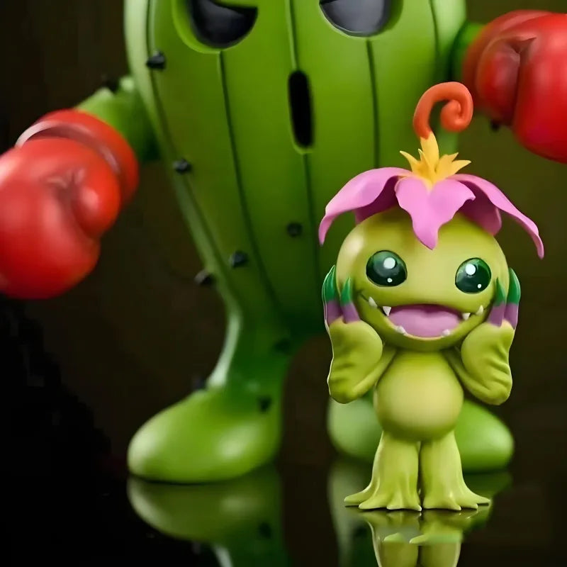11cm/4.3in  Anime Digimon Adventure Figure Palmon  Evolution Togemon  Action Figures Pvc Statue Collection Model Toys Gifts