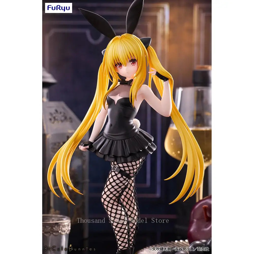 Original FuRyu BiCute Bunnies To LOVEru Darkness Eve Anime Action Figure Genuine PVC Model Gift Nice Collectible Doll Toy