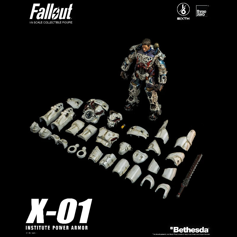Pre-sale Threezero 3Z10030W0 1/6 Radiation Series X-01 X01 Academy Power Armor Fan Hobbies Action Dolls Toys Collection Gifts